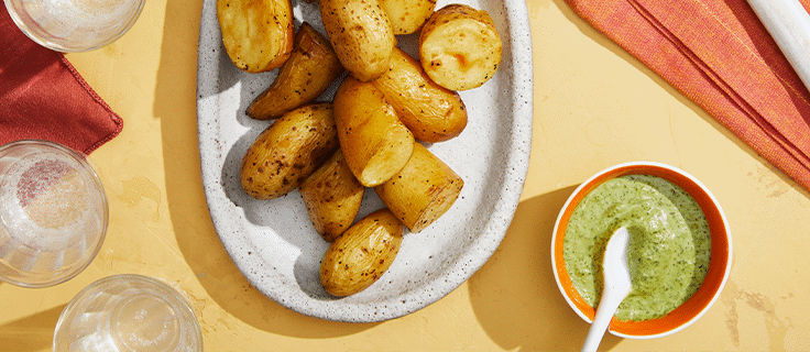 roasted chimichurri potatoes