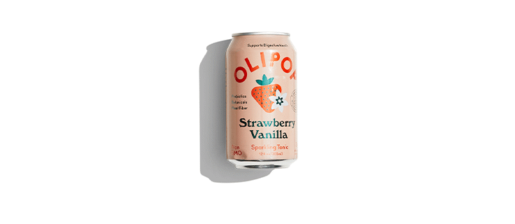 olipop soda, strawberry vanilla